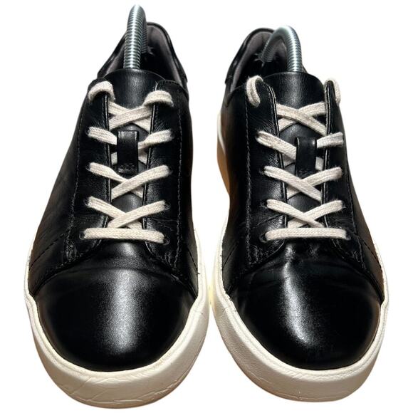 COLLECTION BY CLARKS LAYTON LACE Women's Size 6 Black Leather Sneakers Shoes - Picture 9 of 15